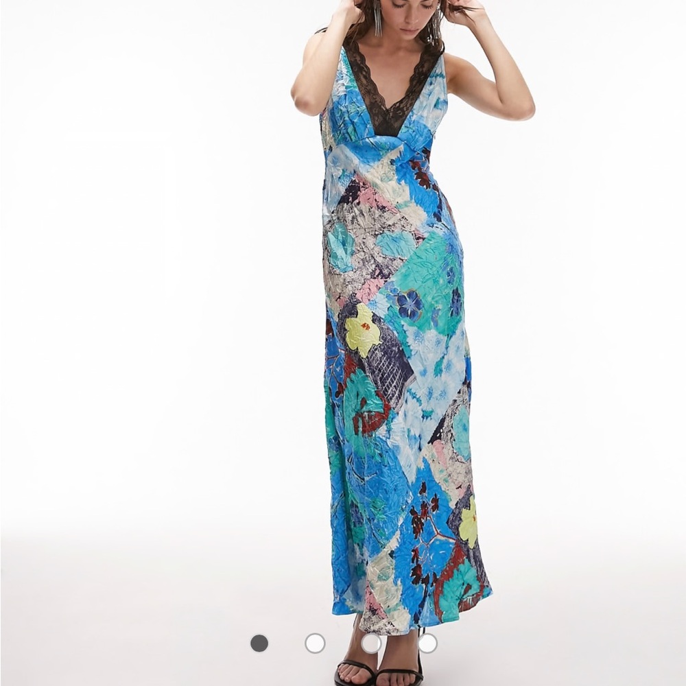 Elegant Multicolor Maxi Dress
